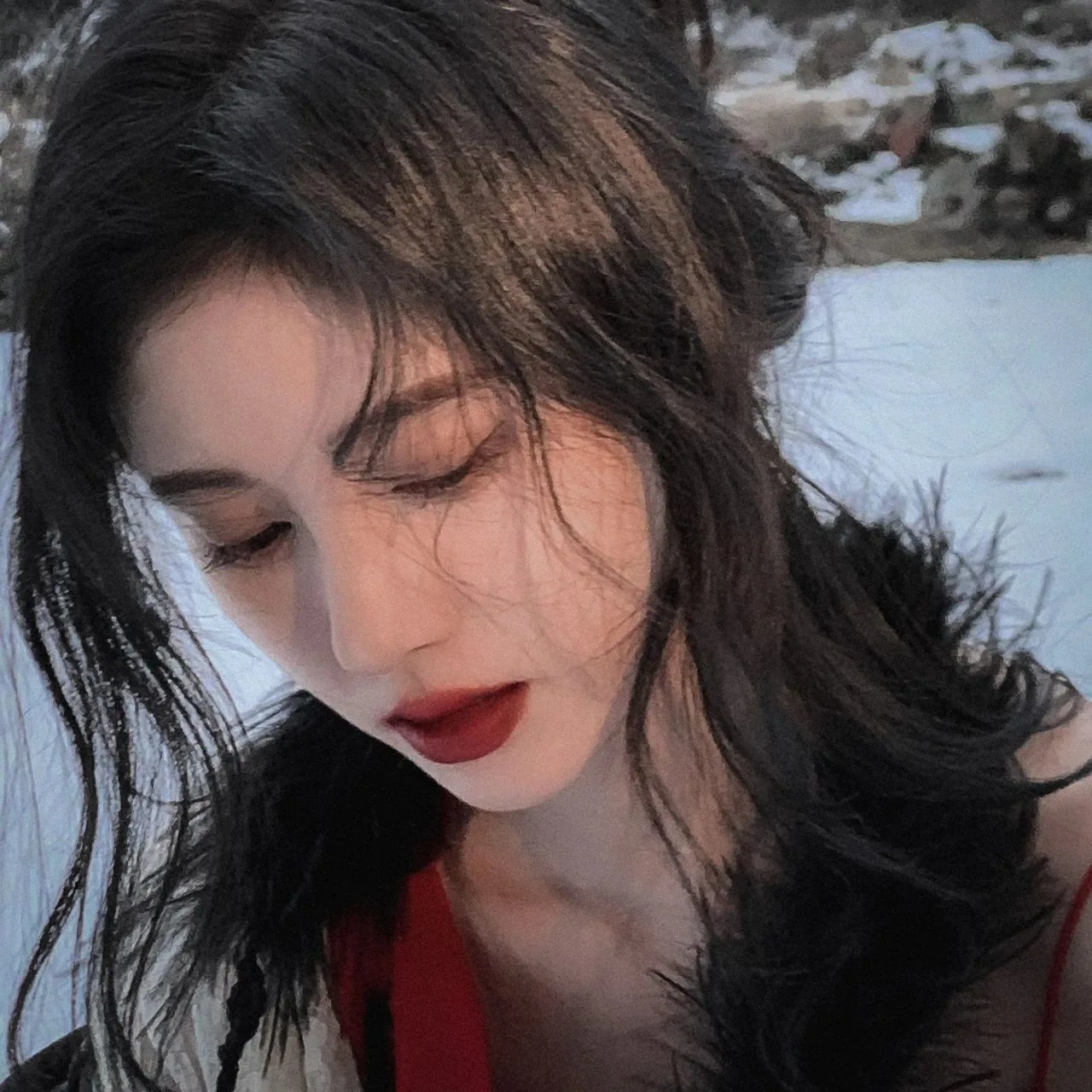 雪山湖 · 长风扑面